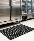 Heavy Duty Rubber Floor Mat With Drainage For Kitchens, Garages, Workshops And Outdoor Use, Anti Fatigue Mat With Deep Grooves