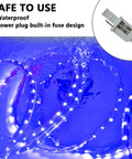 50Ft Black Light Rope Lights Kit 110V Waterproof Flexible Cuttable Connectable LED Strip For Dope Glow Parties