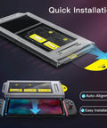 Nintendo Switch 2 2025 Screen Protector 9H Tempered Glass No Fuss Easy Install Tool Ultra Clear HD Clarity setup guide
