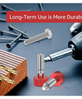 Spring Plunger Kit 8 Piece Quick Release Pins With Knurled Handles Stainless Steel Lock M6 for Rolling Tool Boxes, with tools displayed