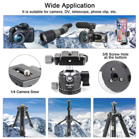 Built Different 28Mm Ball Head Tripod Mount For Rifle Shooting Sticks Rock Solid Quick Release Plate Smooth Precision Swivel Adjustments Compatible With Most Gun Gear