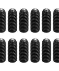 Rock Solid Heavy Duty Ball Point Set Screws M3x8mm Black Hex Socket Spring Plungers Carbon Steel Grub Screws pack of 12