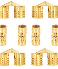 8 Pack Hidden Brass Hinges For Jewelry Boxes And Cabinets Concealed 180 Degree Opening 10mm Size Small Ring Box Hinge