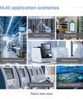Collage showing 15.6 Inch Rugged Industrial Panel PC With 10 Point Capacitive Touch 1920x1080 in various applications