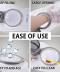 2L Hydration Bladder For Hiking And Backpacking, Dope Leakproof Water Reservoir showing large opening for easy filling, BPA free