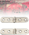 180 Degree Folding Flush Hinges 20Pcs Set with screws for tables desks coffee tables zinc alloy smooth flap action 3.03x0.59 inch