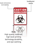 Heavy Duty Self Adhesive Biohazard Warning Decals Waterproof Toxic Waste Stickers Built Tough As Nails That Stick Like Crazy For Medical Labs Or Industrial Sites with caution biohazard symbol.