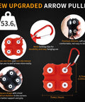 Square Shape Archery Arrow Puller With Metal Belt Clip Gripper Target Remover Tool For Easy Arrow Extraction No More Pain