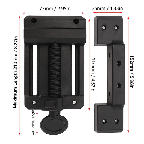 Straight Shooter Cabinet Door Alignment Jig And Quick Draw Hang Mounting Fixture with adjustable arms for precise installations.