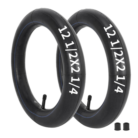 Two Pack 12 5 X 2 25 Bike Inner Tubes 1 2 mm Extra Thick Butyl Rubber Heavy Duty Flat Resistant Tubes For Kids Bmx And Strollers Built Tough To Keep You Rolling Smooth With Zero Headaches On Every Adventure