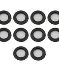 Heavy Duty 3/4 Inch Hose Washer Kit With Metal Mesh Screen Filter To Stop Debris For Garden Shower Heads Washing Machines And All Plumbing Connections Super Sealing Rubber Gaskets Black Assorted Repair Set, 8 washers
