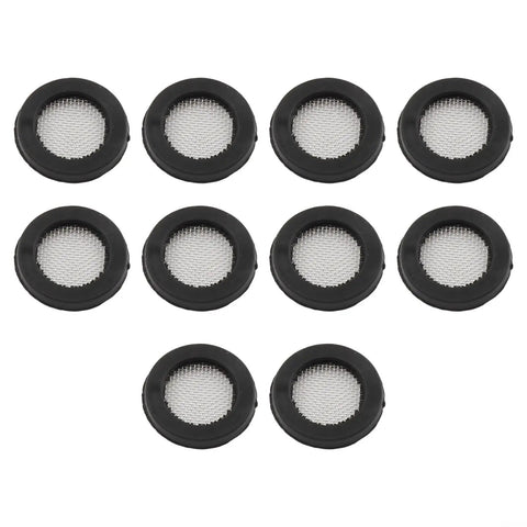 Heavy Duty 3/4 Inch Hose Washer Kit With Metal Mesh Screen Filter To Stop Debris For Garden Shower Heads Washing Machines And All Plumbing Connections Super Sealing Rubber Gaskets Black Assorted Repair Set, 8 washers