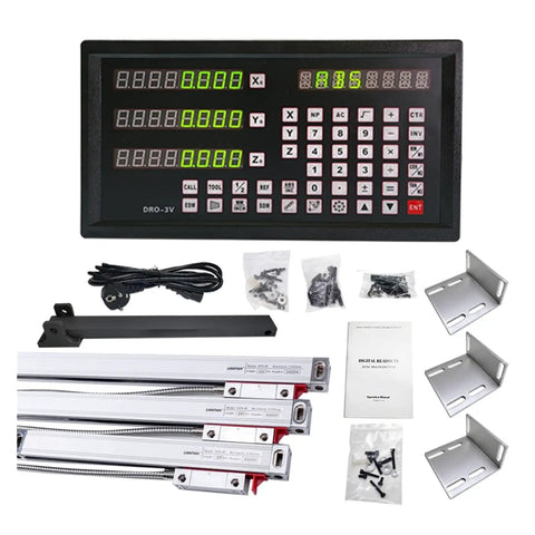 Linear Encoder For Milling Machines And Lathes, 3V Digital Readout Display, 0 To 1000mm Scales, Pro Grade For EDM Kit Contents