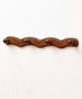Walnut Wood Coat Rack Wall Mount Set Of 4 Heavy Duty Hooks For Coats Keys Robes Bags And Towels Modern Rustic Wall Hanger Organizer