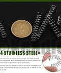 Mini Stainless Steel Extension Springs Kit 100 Piece Multipack with coin for size comparison; 8mm diameter, assorted lengths.