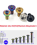 Beast Mode Grade 5 Titanium Bolts M8x40mm, colorful torx fasteners for bicycle and motorcycle use, precision engineered.