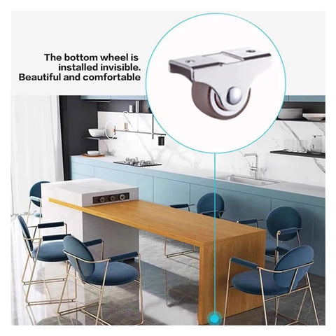 Glides Like Butter With Knockout Quick Release Latches For Zero Hassle Kitchen Cabinetry Setup And Heavy Duty Full Extension Drawer Slides That Pull Out Smooth As A Dream On This One Meter Span, showing an invisible wheel mechanism.
