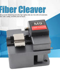Cloimei High Precision Optical Fiber Cleaver Automatic Return System Tungsten Steel Cutter V-Groove tool angled view for splicing.
