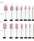 Shank Mounted Grinding Stone Bits Set For Rotary Tools Pro Grade 70 Piece Abrasive Grinding Stones With 3Mm Shank; two shapes.