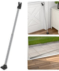 3 In 1 Door Security Bar For Home, Apartment, And Travel, Heavy Duty Adjustable Lock Bar by a closed door and sliding door.