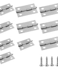 Mini Pure Copper Jewelry Box Hinges Set For DIY Projects White Decorative Butt Hinges Vintage Style Replacement