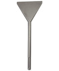 SDS Max 6 Inch Thinset Scraping Chisel For Tile Removal, 15 Inch Overall Length, Machine Sharpened Floor Scraper shown vertically