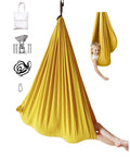 Child playing in Indoor Outdoor Double Layer Cotton Sensory Swing For Kids With Special Needs Therapy And Vestibular Play