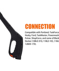 Replacement Pressure Washer Gun Kit With 2000 PSI Max And 12.2 Inch Wand Fits Portland Husky Black Decker Ford