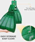 Heavy Duty Leaf Scoops And Hand Rake Claw For Easy Yard Cleanup with hanging feature and washability, ergonomic design for efficient cleaning.
