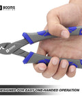 6.5 Inch Crimping Pliers For Single Barrel Crimpers With 300 Sleeves And A Lanyard Included XW41 held in hand
