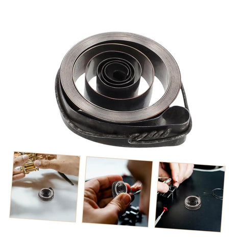 Pro Grade Mechanical Alarm Clock Repair Kit with precision springs and winding key assembly for clocks with wide compatibility.