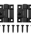 Adjustable Torque Plastic Hinge Pair 43mm x 36mm Black With 4 Countersunk Holes Includes Mounting Screws E6-10-301-20 Series