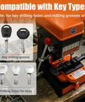 Beast Key Duplicator For Dimple Cylindrical Wave And Ball Keys With Drill And Cutter Portable Locksmith Copy Machine visible