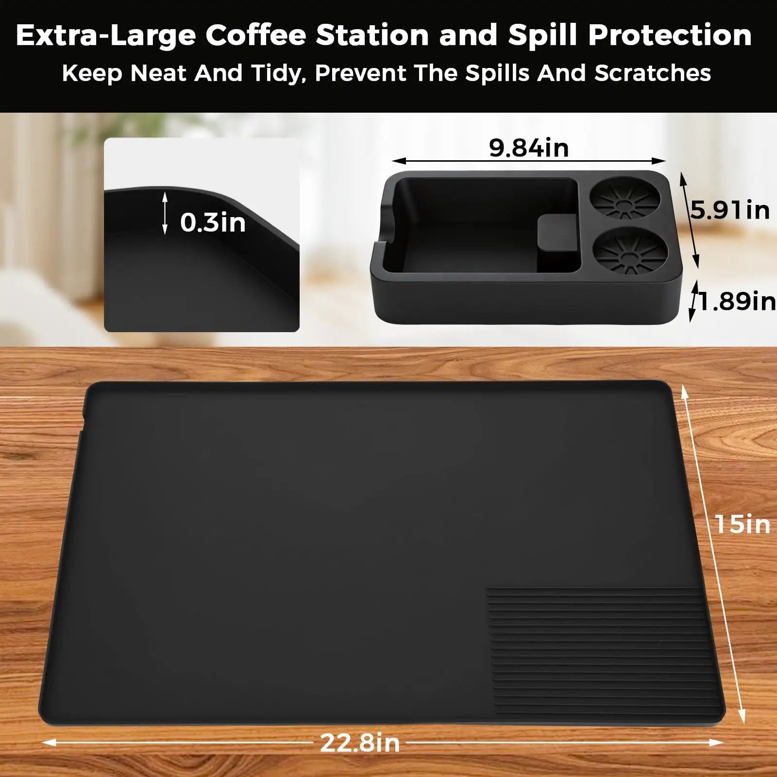 Silicone Coffee Mat For Ninja Luxe ES601 Espresso ✓