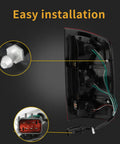 Back view of Tail Light Assembly For 2002-2006 Dodge Ram 1500 And 2003-2006 Ram 2500 3500 Pickup Driver And Passenger Side with wiring harness