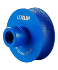 3 Inch Diamond Grinding Wheel Five Eighth To Eleven Thread U Shaped Stone Polishing Tool For Angle Grinders, blue, detailed view