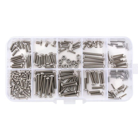 Beefed Up Stainless Steel Hex Screws Hardware Kit With Pins And Nuts M1.6 M2 M2.5 Grade 12.9 For TRX4M 1 18 RC Crawler Car Upgrade