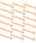 Miniature Wooden T Nails For Crafts And Woodworking With Ergonomic T Head Design arranged on white background