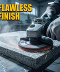 7 Inch Hook And Loop Backing Pad For Angle Grinders And Polishers Pro Grade Rigid Low Profile Sanding Pad 5/8-11 Thread in use