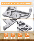Heavy Duty Table Saw Motor Mount And Base Support Upgrade For 10 Inch Saws Fits 113 315 Series Replaces 979925001 TH1012 158543C Aluminum Reinforced Industrial Grade detail diagram