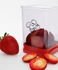 Fruit Slicer Cup Speed Cutter For Strawberries Bananas Grapes Eggs Stainless Steel Cutter Inside Portable Kitchen Gadget