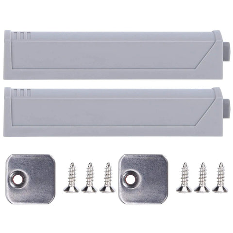 Magnetic Push To Open Latches For Cabinets And Drawers No Handle Design ABS Magnet Durable Two Pack 9.5 By 1.5 Cm with screws