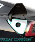 Precision Pre Cut Gloss White Charging Port Wrap Overlay For Tesla Model 3 And Model Y 2020 To 2023 on charging port