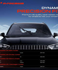 Heavy Duty 24 And 21 Inch Windshield Wiper Blades With Slick All Season Beam Design and Built In Wear Indicator on vehicle