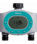 Two Zone Hose Timer For Garden And Lawn With LCD Display And Rain Delay Dual Outlet Sprinkler Controller No Fuss Battery Powered Auto