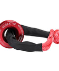 Red Recovery Ring And 2 Red Soft Shackles Kit For Synthetic Winch Rope One Half Inch By Twenty Two Inch Off Road Recovery