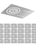 24 Pack 18 Inch New Construction Mounting Plate With Round Holes For 3 4 6 Inch LED Recessed Lights, Galvanized Steel Rough In Plate