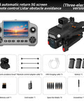 Ultra High Definition 8K Drone With 4K Video Capabilities, 4.5 Inch LCD Live Display, Remote Quadcopter With Three Batteries, 5G HD