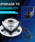 Beefy 4x4 Wheel Hub Bearing Assembly 515036 With ABS Front 6 Lug Fit For GM Trucks and SUVs product close-up view