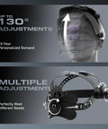 True Color Auto Darkening Welding Helmet For Pro Grade Performance, adjustable headgear, close-up view of adjustment mechanism